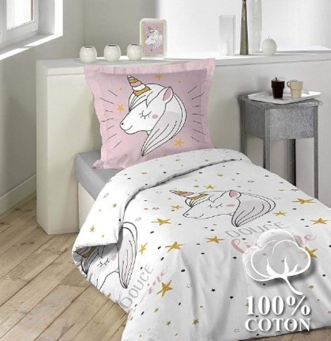 Parure de couette " LICORNE "