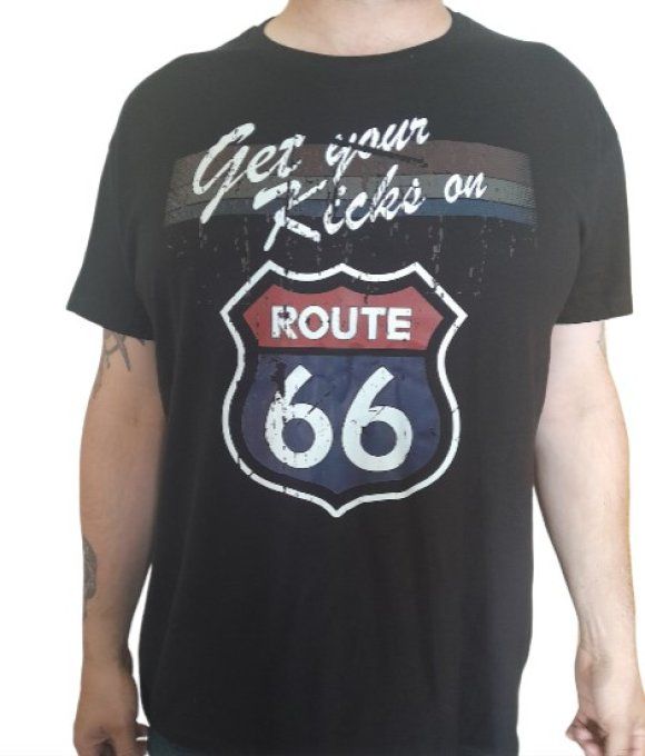 Tee shirt " -- Get your kicks on" (Route 66)