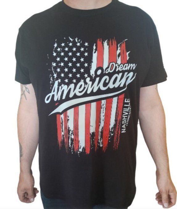 Tee shirt " -- Dream American -- (Drapeau USA)