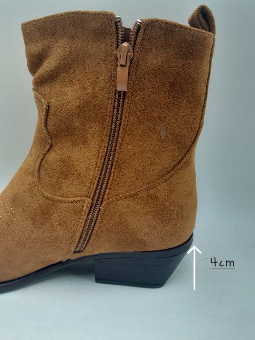 Bottines basse marron simple