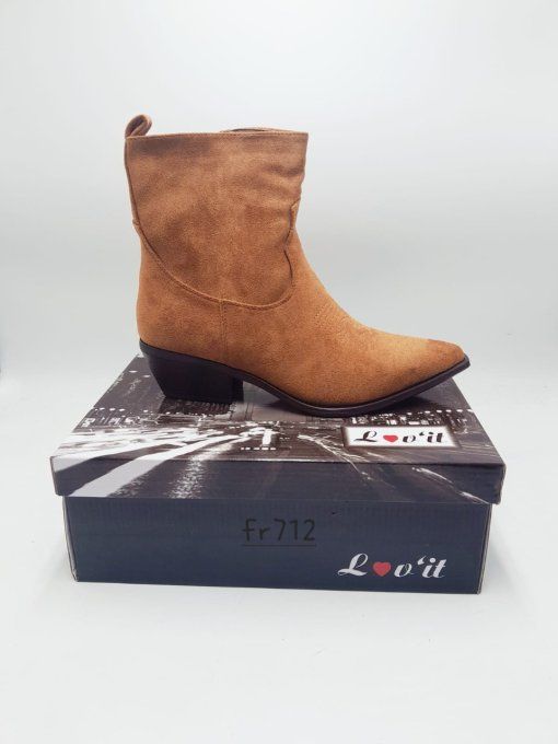 Bottines basse marron simple